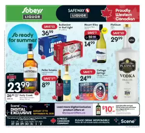 Safeway Liquor flyer week 35 Page 1