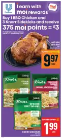 Food Basics flyer week 35 Page 16: Knorr sidekicks €1,99, Hot BBQ Chicken €9,97