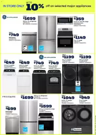 RONA flyer Page 22: Electrolux 5.2 cu. ft. washer €1.049,00, Ge washer and dryer €1.199,00