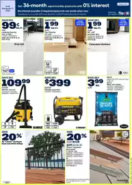 RONA flyer Page 3: Scotts nature scapes €3,99, Firman portable generator €399,00