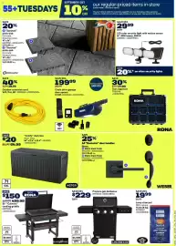 RONA flyer Page 4: Blackstone 36" Culinary cooking griddle €499,99, Royal oak lump charcoal €19,99
