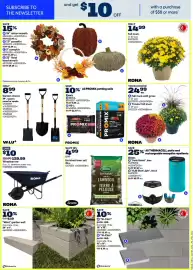 RONA flyer Page 7: Promix all purpose mix €9,39, Scotts enriched lawn soil €4,99