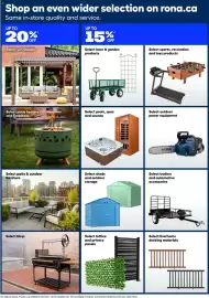 RONA flyer Page 9: Select sun shades