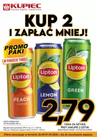 Kupiec gazetka tydzień 35 Strona 6: Lipton Ice Tea Peach €2,79
