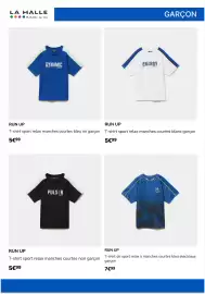 Catalogue La Halle semaine 35 page 10: RUN UP T-shirt sport relax manches courtes blanc garçon €5,99