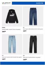 Catalogue La Halle semaine 35 page 11: LH Jeans regular taille élastiquée denim stone garçon €15,99