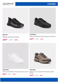Catalogue La Halle semaine 35 page 12: CHAMPION Tennis à lacets RD18 LOW Champion noir homme €32,19