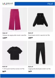 Catalogue La Halle semaine 35 page 4: RUN UP Pantalon de jogging effet stretch violet fille €12,99