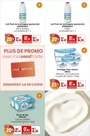 Catalogue Coccimarket page 13: Grandlait Lait frais de montagne pasteurisé €1,29, MALO Fromage frais nature €1,38