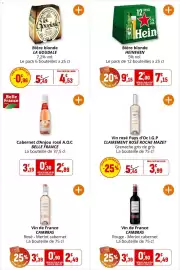 Catalogue Coccimarket page 24: CAMBRAS Vin de France €2,49, HEINEKEN Bière blonde €7,15
