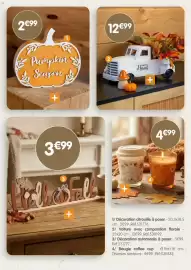Catalogue b&m page 3: Pumpkin Season €2,99, Décoration automnale à poser €3,99