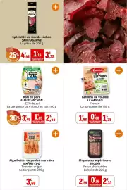 Catalogue Coccinelle Supermarché page 12: SAINT AGAUNE Spécialité de viande séchée €3,35, FLEURY MICHON Rôti de porc €2,44
