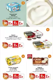 Catalogue Coccinelle Supermarché page 18: Belle France Liégeois €1,70, LA LAITIÈRE Crème aux œufs €1,29