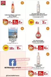 Catalogue Coccinelle Supermarché page 41: Belle France Cabernet d'Anjou rosé A.O.C €2,69, CLAIREMENT ROSÉ ROCHE MAZET €3,40