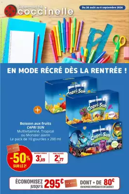 Coccinelle Supermarché (valable jusqu'au 6-09)