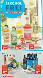 Interspar Flugblatt Seite 12: Budweiser Budvar 0,0% alkoholfrei €0,99, Erdinger Weissbier alkoholfrei €0,99
