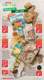 Interspar Flugblatt Seite 2: Natur pur Bio-Räucherlachs €4,49, Natur pur Bio Haferbreie €2,79