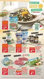 Interspar Flugblatt Seite 7: Bio-Eier €4,75, SPAR Natur pur Bio-Beiried-Rumpsteak oder Bio-Rostbraten-Ribeye Steak €34,99