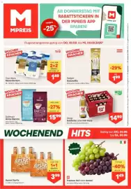 MPreis Flugblatt woche 36 Seite 1: Tirol Milch Käsescheiben €1,49, Stiegl Goldbräu oder Hell Kiste €14,80