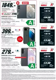 Media Markt Prospekt Seite 13: Google Pixel 10a €399,00, Samsung Galaxy Z Fold8 €1.749,00