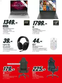 Media Markt Prospekt Seite 8: Logitech G G321 LIGHTSPEED Gaming-Headset €39,00, Lenovo LOQ 15AHP10 €1.349,00