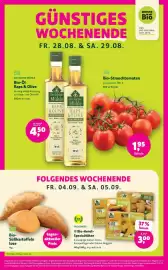 Denn's Biomarkt Flugblatt Seite 4: Freiländer Bio-Hendl-Spezialitäten €3,00, Bio-Süßkartoffeln lose