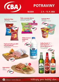 CBA leták | Potraviny Strana 1: Cuko přišerky kyslé ovocnou šťávou €14,90, Lipánek Maxi €19,90