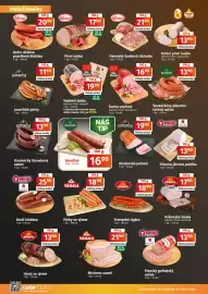 COOP TIP leták Strana 2: Váhala párky se sýrem €18,90, Krášno trampské cigáro €18,90