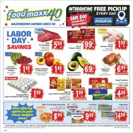 Foodmaxx weekly ad week 35 Page 1