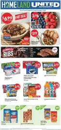 Homeland Market weekly ad week 35 Page 1: Usda Choice Beef Chuck Roast €6,99, Pepsi, Diet Pepsi or MTN Dew €6,99