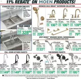 Menards weekly ad Page 13: Joplin™ Matte Black Finish €149,96, Magnetix® Plus €159,99