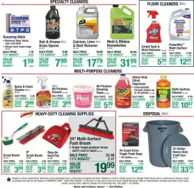 Menards weekly ad Page 19: Bar Keepers Friend multi-purpose cleaner €2,99, CLR calcium, lime & rust remover €17,79