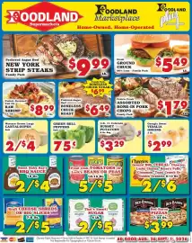 Foodland weekly ad week 35 Page 1: Fresh Ground Chuck €5,49, Georgia sweet vidalia onions €2,99