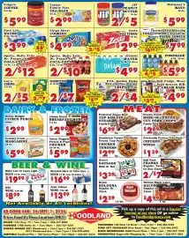 Foodland weekly ad week 35 Page 2: Jif peanut butter €5,00, Folgers coffee €5,99