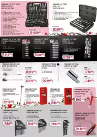 AutoZone catalogue Page 3: TOMIHAWK 1/4" DRIVE SOCKET SET €299,95, TOMIHAWK HEX KEY SET €49,95