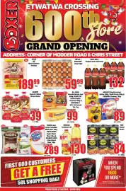 Boxer catalogue Page 1: TOPLAY / EGGSPERT Large Eggs €59,99, NESCAFÉ Ricoffy Instant Coffee & CREMORA Creamer €89,00