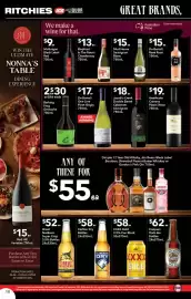 Ritchies catalogue week 35 Page 10: Carlton Dry Bottles €58,00, De Bortoli One Line Pinot Grigio €17,00