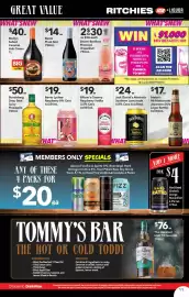 Ritchies catalogue week 35 Page 11: Bundaberg Drop Bear Spicy Pineapple €50,00, Molly's Salted Caramel Irish Cream €40,00