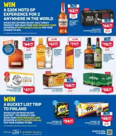 Bottlemart catalogue Page 2: Bundaberg Up Rum or Smirnoff Red Vodka €67,99, Woodford Reserve Bourbon €64,99