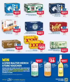 Bottlemart catalogue Page 4: XXXX Gold €105,00, Hahn Super Dry 3.5 €58,99