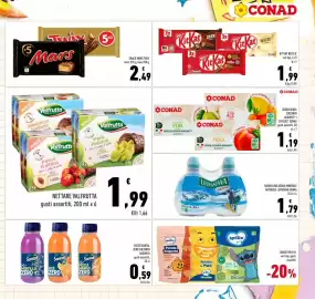 Volantino Conad Pagina 5: Nettare Valfrutta €1,99, Snack Mars, Twix €2,49