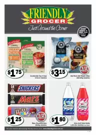 Friendly Grocer catalogue week 35 Page 1: Kirks Soft Drink Bottle Varieties €1,80, Mars Chocolate Bars 30-50g Varieties €1,25