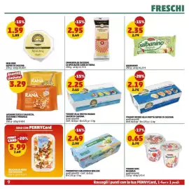 Volantino PENNY Pagina 9: Yogurt alla frutta magro Sapor di Cascina €2,25, Probiotico con Bifidus Welless €2,49