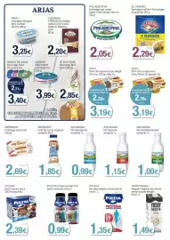Folleto Keisy Página 19: El caserío formatge ratllat 4 formatges fil gratinar €2,29, President nata de cuina espessa €1,85