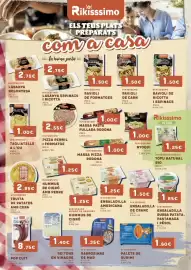 Folleto Keisy Página 8: Rikissimo ravioli de formatges €1,50, Rikissimo ensaladilla americana €1,25