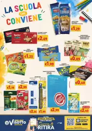Volantino Supermercati Visotto Pagina 8: Sorsi Thé Limone €1,25, Parmareggio l'ABC della merenda €0,89