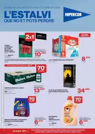 Catálogo Hipercor Página 2: Pernil d'engreix de camp iberic 50% raça iberica €20,90, Mahou - cervesa clasica €21,20