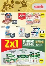Catálogo Sorli Página 21: Campofrío pernil cuit extra €12,99, Nestlé kefir natural €1,23