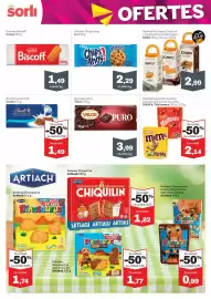 Catálogo Sorli Página 34: M&M's / Maltesers €2,14, Chips Ahoy! Galetes €2,29