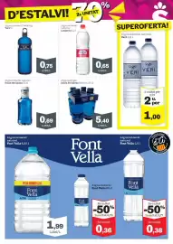 Catálogo Sorli Página 37: Veri aigua mineral trekking €0,75, Font Vella €0,38